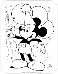 Maybe you would like to learn more about one of these? Mickey Mouse Birthday Coloring Pages Disneyclips Com