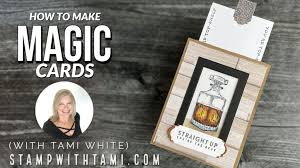 How to make money from magic (cards) Whiskey Business Magic Card Video Stampin Up Stampwithtami Com