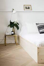 Simple and elegant, the houchins upholstered bed with storage will make a lasting impression in your room. 18 Gorgeous Diy Bed Frames The Budget Decorator