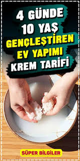 4 Gunde 10 Yas Genclestiren Ev Yapimi Krem Tarifi Dogal Cilt Bakimi Dogal Cilt Krem
