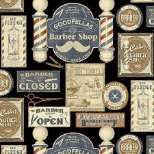 Black And White Barber Pole For Sale Barber Shop From Benartex Half Yard Shave Haircut Black Old Time Barber Shop Signs Barber Pole Barber Shop Vintage Barber Things To Sell