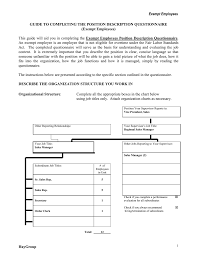 Exempt Employees Guide To Completing The Position