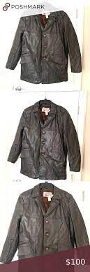 The Leather Shop Sears Vintage Brown Leather Coat Brown Leather Coat Black Leather Bomber Jacket Leather Jacket