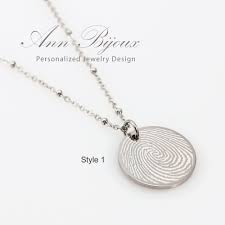 Actual Fingerprint Necklace Personalized Fingerprint Jewelry Etsy Fingerprint Jewelry Fingerprint Necklace Fingerprint Jewelry Memorial