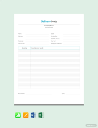 Free Simple Delivery Note Template Pdf Word Doc Excel Apple Mac Pages Apple Numbers Template Net In 2020 Notes Template Templates Free Cv Template Word