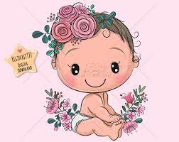 Cute Baby Clipart Png Baby Clip Art Girl Digital Download Etsy In 2021 Baby Clip Art Baby Cartoon Drawing Baby Girl Clipart
