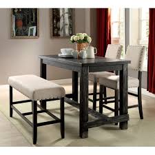Attractive Counter Height Bistro Table With Dar Home Co Matthew Counter Height Pu Counter Height Dining Table Counter Height Table Sets Dining Table In Kitchen