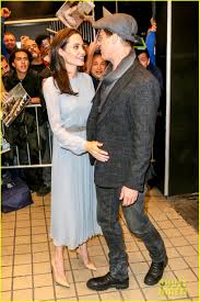 Brad Pitt And Angelina Jolie Movie By The Sea Angelina Jolie Brad Pitt Couple Up At By The Sea Screening Photo 3499186 Angelina Jolie And Brad Pitt Pose For Photos While Arriving At A Screening Of Th