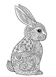 30 coloriages sur le theme de paques carnet d emma en 2021 coloriage mandala animaux lapin seins