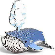 Put them together using the included instructions and nontoxic glue, and collect the whole series of dinosaurs and animals (real and imaginary). Eugy 066 Blue Whale Eco Friendly 3d Paper Puzzle New Seal Amazon Com Mx Juguetes Y Juegos