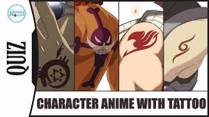 Licensed for personal and commercial use. Guess Character Anime With Their Tattoo Anime Quiz Youtube