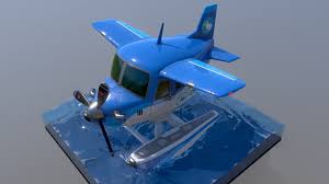 Animal Crossing Seaplane By Winotmk In 2020 Animal Crossing 3d Model Animals