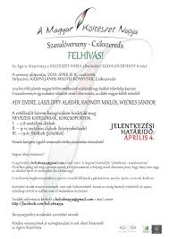 A magyar költészet napja 2016. Erdely Ma A Magyar Kolteszet Napja Szavaloverseny Csikszereda
