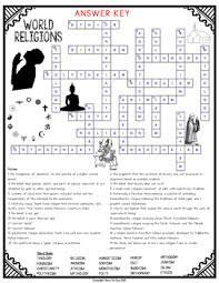 Then you probably can't resist the mystery of a good puzzle. World Religions Comprehension Crossword By Bow Tie Guy And Wife Tpt