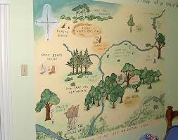 100 Acre Woods Mural Kids Room Wall Murals Wood Nursery Mural