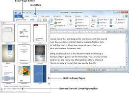 In other cases, you need to delete whole pages of content, because you are no longer satisfied with the text. Cover Pages In Word 2010 Tutorialspoint