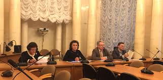 Irina Semenko is at the meeting of the Scientific Council