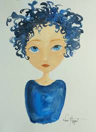 Digital Abstract Realistic ColorPencil Portrait Illustrarion