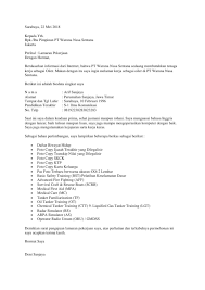 Untuk bisa mengirimkan surat lamaran kerja via email, maka sebelumnya anda tentu harus memiliki sebuah email. 20 Contoh Surat Lamaran Kerja Terbaru Di Pt Waruna Nusa Sentana Sebagai Oiler Contoh Surat Lamaran Kerja