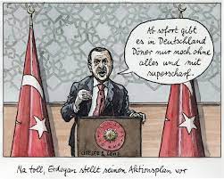 Karikatur/ Erdogan Türkei/ Aktionsplan gegen Deutschland - Immer im Bilde -  FAZ