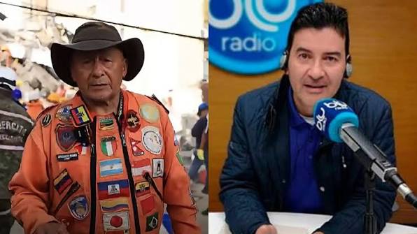 Video 😳¡Con México no!🤨 El periodista colombiano Néstor Morales desata  polémica por hostigar en entrevista al 'Topo Mayor', luego de que la  brigada mexicana arribó a Cali para rescatar a personas atrapadas