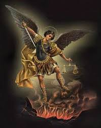 San miguel mata al dragón por josse lieferinxe (maestro de san sebastián). San Miguel Arcangel Jefe De Los Angeles