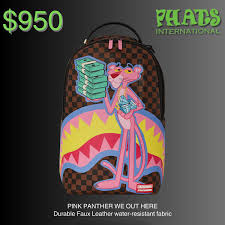 Brand new stock of limited sprayground pink panther bookbags for sale just  in time for back to school at Phats plus and Phats international fyp dj  bag backtoschool spraygrounds trinidadandtobago🇹🇹 arima summer 