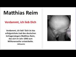 Immer noch so viel mehr ich bin nicht verliebt das lied letzte weihnacht wie man liebt sowieso für dich das letzte alles was ich will halleluja erinnere dich. Matthias Reim Verdammt Ich Lieb Dich Lyrics Youtube