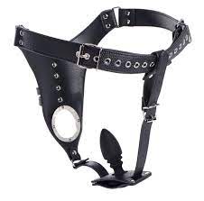 Male Chastity Harness with Silicone Anal Plug | eBay