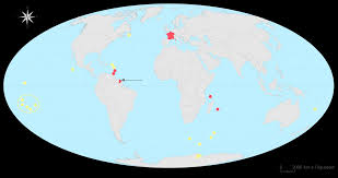 Le français est langue officielle dans 29 pays, ce qui le place en deuxième position, après l'anglais. Completer La Carte Des Territoires Francais Dans Le Monde 3e Exercice Fondamental Geographie Kartable