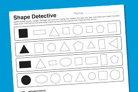 Worksheet Wednesday Shape Detective Paging Supermom Kindergarten Math Homeschool Math Math Classroom