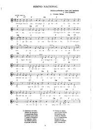 Este es el 1er himno nacional de venezuela. Partitura Himno Nacional Guao