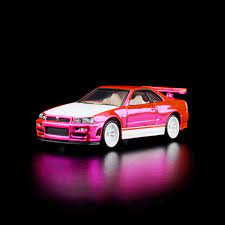 Модель автомобиля Hot Wheels RLC Nissan GTR R34 Pink 1/64 | AliExpress