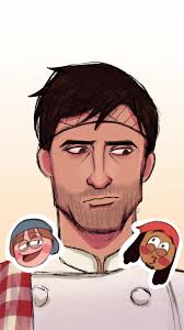 Bistro Huddy Fanart featuring Joey and Amber