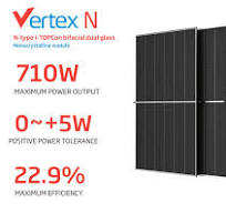 Trina 700W Solar Panel 685W 710W Vertex N Bifacial Dual Glass