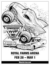 Some of the coloring page names are monster truck big foot coloring, monster truck bigfoot big foot kids coloring for kids adults 2020, have you purchased your tickets for monster jam yet monster truck coloring monster, big rig monster truck for boys coloring, easy bigfoot monster truck coloring, big foot monster truck. Monster Jam Coloring Activity Sheet Pretty In Baby Food