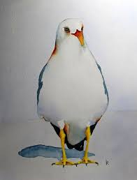 Birds Of Southern Illinois Watercolor Bird Painting Bird Art Original Watercolor Seagull Tails By Betty Moore Bird Art Watercolor Bird Birds Painting