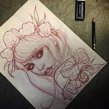 Jeff Norton Red Pencil Sketch Art Tattoo Tattoo Illustration Tattoo Sketches