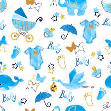 Check spelling or type a new query. Baby Shower Boy Patron Sin Fisuras Fondo De Los Ninos De La Acuarela Del Vector Ilustraciones Vectoriales Clip Art Vectorizado Libre De Derechos Image 66325702