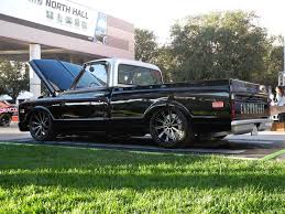 At Sema 2013 The Austin Hatcher Foundation Debuted This 71 Chevy C10 Built By Chimera Customs It S Powered By A 4 Chevy Trucks Pickup Trucks Lowered Trucks