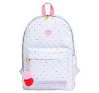Mochila escolar grande sem roda - 355321 - Académie Coração Metalizado Azul  1 - Tilibra