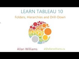 tableau 10 vol 3 folders hierarchies and drill down