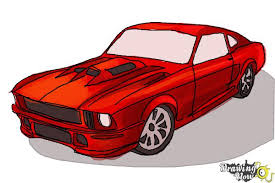 Don't make your mustang all flabby with no sense of realism. How To Draw A Ford Mustang Drawingnow