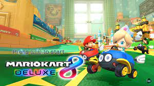 Mario Kart 8 Deluxe Title Screen Mario Kart Mario Kart 8 Mario