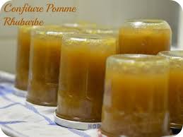 Confiture Pomme Rhubarbe Confiture De Pommes Rhubarbe Confiture