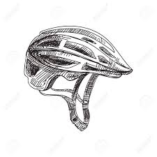 Shop affordable wall art to hang in dorms, bedrooms, offices, or anywhere blank walls aren't welcome. Safety Bike Helmet Hand Drawn Black And White Vector Illustration Royalty Free Cliparts Vectors And Stock Illustration Image 139925190