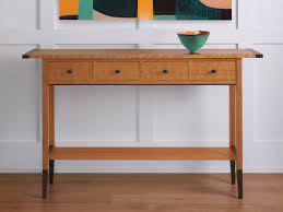 Solid Cherry Table By Tom Dumke Wood Console Table Artful Home Wood Console Table Wood Console Console Table