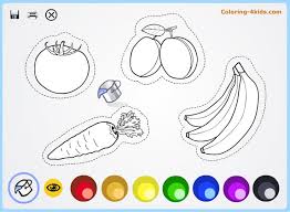 Show your kids a fun way to learn the abcs with alphabet printables they can color. Fruits And Vegetables Coloring Pages Online For Kids Online Coloring Coloring Pages Online Coloring Pages