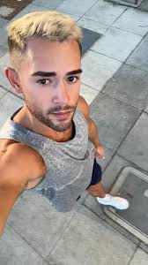 Blonde hair with the facial hair might be a vibe idk