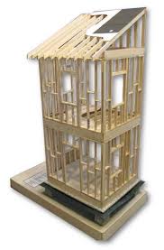 Framing Model The Designer Was Required To Build A Framing Model Out Of Balsa Wood Illustrating A M Architecture Model Model Homes Interior Design Portfolios